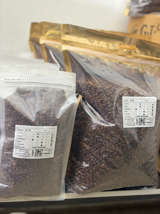 قهوه 70*30 _ ترکیب 30%عربیکا /70% ربوستا لبخند