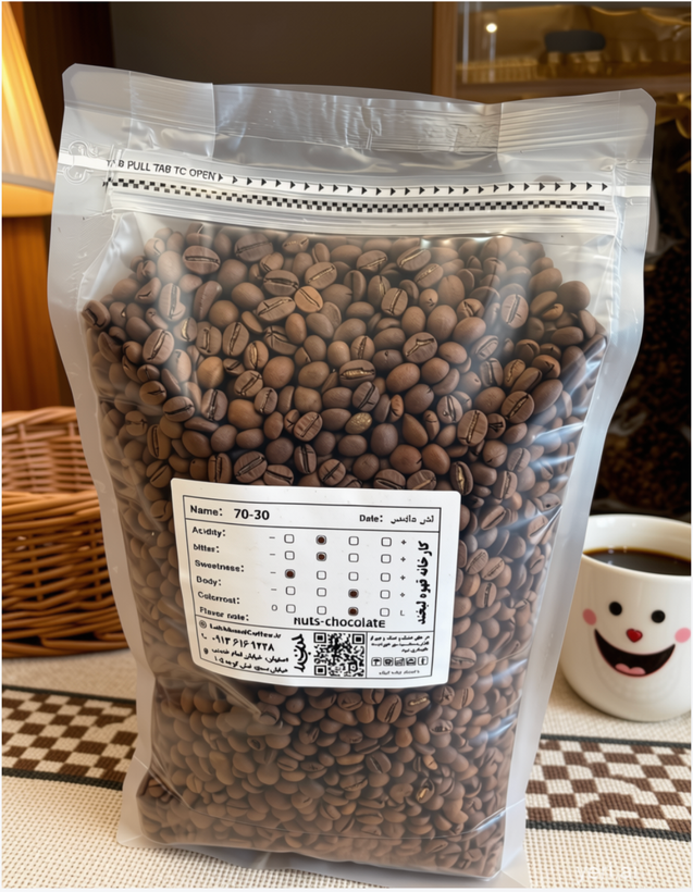قهوه 70*30 _ ترکیب 30%عربیکا /70% ربوستا لبخند